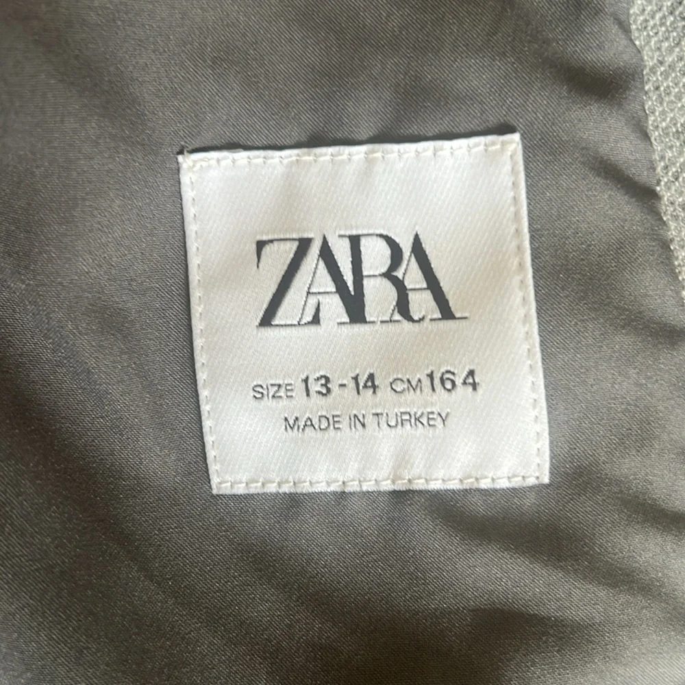 Zara Women's Heather Grey 1 Button Blazer 13-14